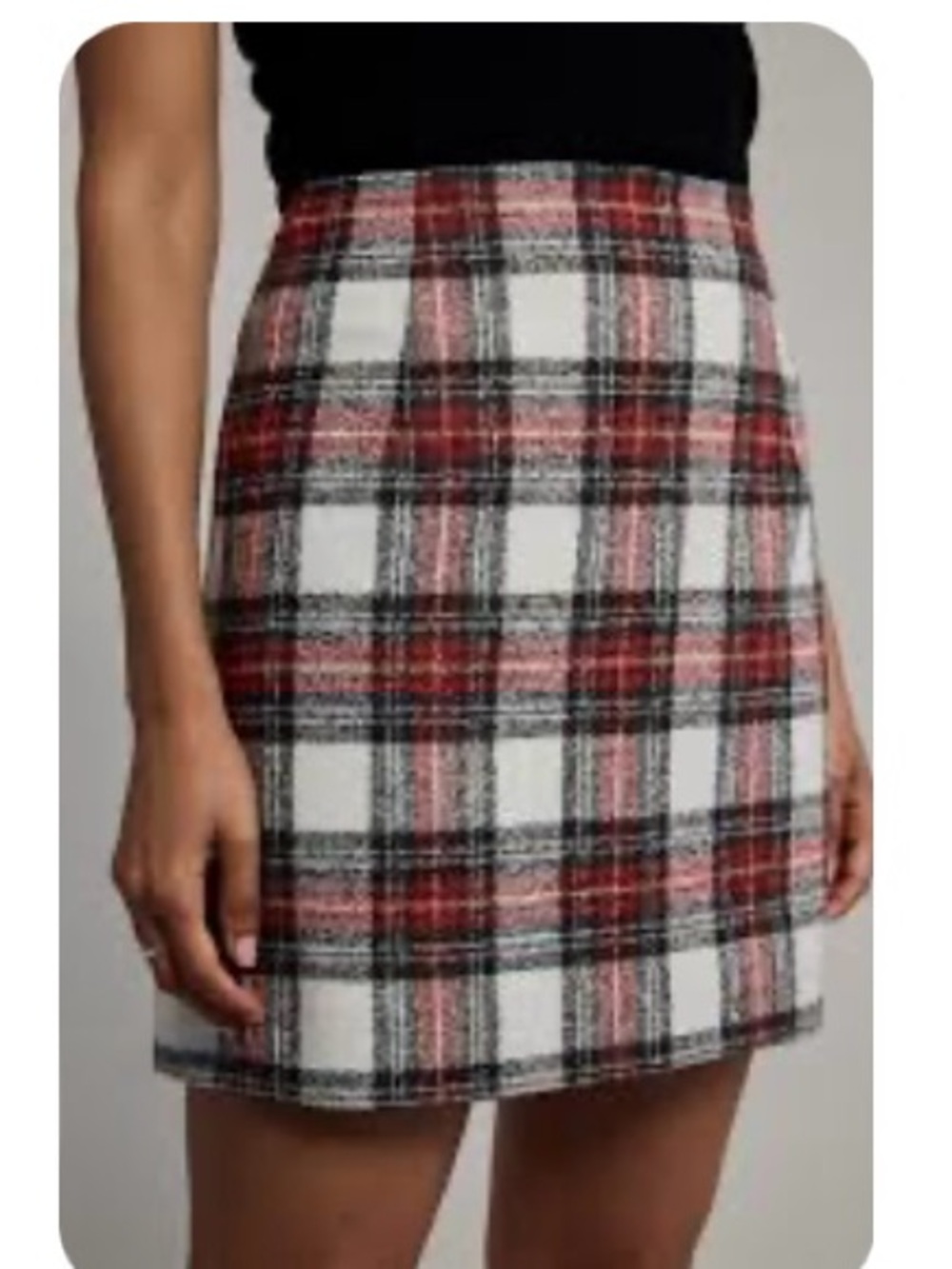J. Crew Red, White and Black Plaid Mini Skirt
SIZE 14
WOMENS